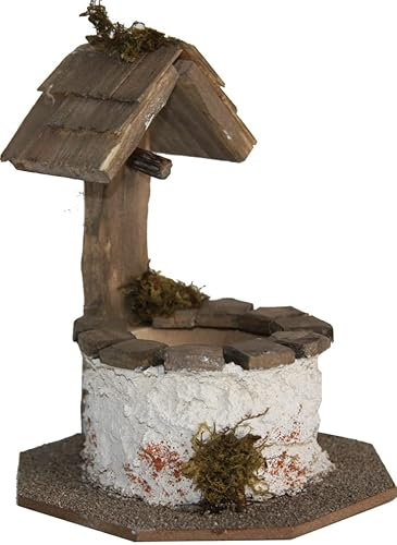 dekoprojekt Krippenzubehör Brunnen rund, klein 9,5 cm