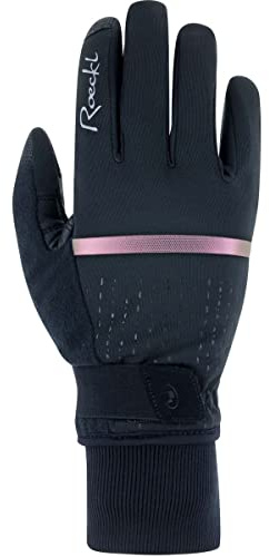 Roeckl Watou Damen Winter Fahrrad Handschuhe lang schwarz/pink 2023