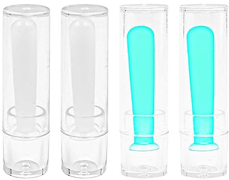 VOANZO Set of 4 Contact Lens Remover Sucker for Hard Contact Lenses RGP and Ortho-k Lenses Lens Tool Suction Holder (Green and Clear)