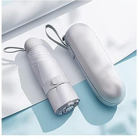 OXOAMP Folding Umbrellas Sun Umbrella Sunscreen Anti-ultraviolet Sunny And Rain Dual-use Female Five-folding Capsule Small Portable Sunshade Lightweight