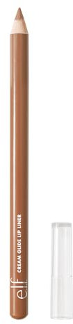 e.l.f. Cream Glide Lip Liner, Lippen Formen & Modellieren, Hochpigmentierter Stift, Semi-Mattes Finish, Vegan & Tierversuchsfrei, Baddest Beige