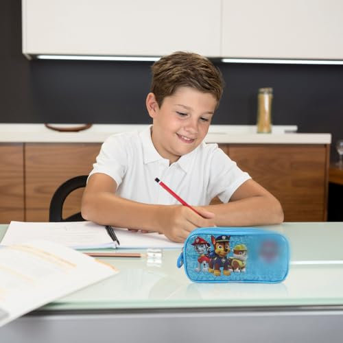 Tydeus Federmäppchen, Mäppchen Kinder Große Kapazität, Schreibwaren für Jungen Grundschule, Kindergarten, Federpenal mit Reißverschluss Teenager(Blau)