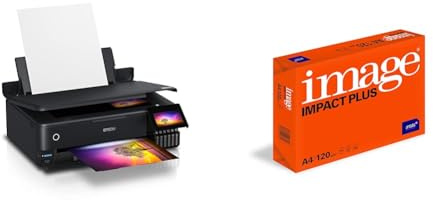 Epson EcoTank ET-8550 3-in-1 Tinten-Multifunktionsgerät & Image Impact Plus Premium Papier, 120 g/m², A4, 250 Blatt