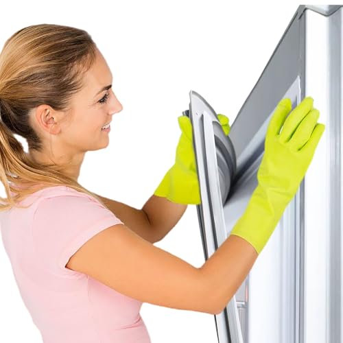 NBEST Joint de Porte en Magnétique Caoutchouc réfrigérateur Universel,Personnalisé Pièces De Réfrigérateur De Toutes Tailles Joint d'Étanchéité pour Frigo Congélateur,Gray+White