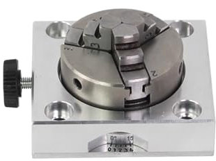 LeTkingok Rotary Indexing Table That Can Be Clamped Forward and Reverse, Small Precision Mini Milling Machine Rotary Table Indexing Head