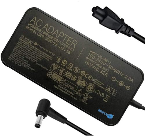 SIMPLETEK - Netzteil 120W 19V 6.32A 5.5mm x 3.0mm kompatibel mit ASUS MSI Toshiba