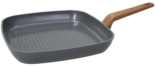 Tognana Bistecchiera Grill Antiaderente Recycled T-Care Grey 24 x 24 cm