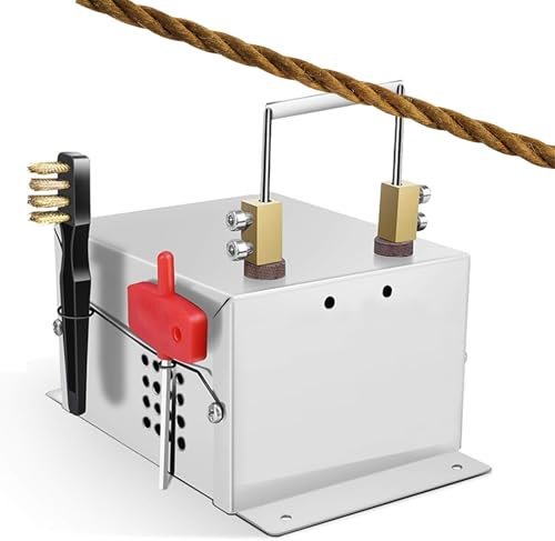 DOJOEUU Machine de découpe à Chaud de Bureau, Coupe-Corde électrique à Couteau Chaud, Largeur de Coupe 60 mm, température maximale de 500 ℃, Chauffage Rapide, Coupe-Corde électrique d'établi