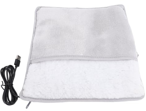 USB-Flanell-Fußwärmer mit Schneller Erwärmung Unter Dem Schreibtisch, Tragbares Elektrisches Heizkissen für Reisen zu Hause, Ideal für Erwachsene und