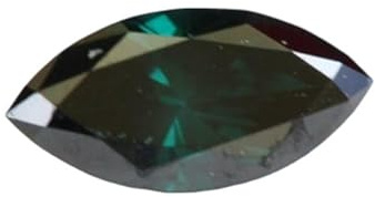Gems For Jewels Diamant bleu taille marquise, 4,4 x 2,5 mm, diamant bleu scintillant à facettes, pour bague de fiançailles et alliance, cadeau pour elle - PDD797