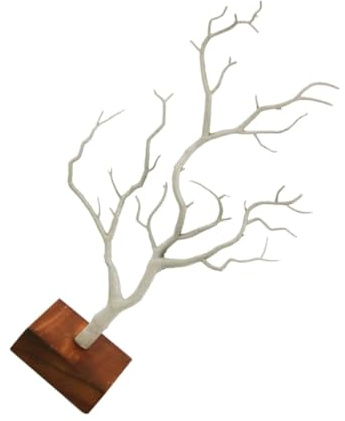 LIFKOME Organizador de Joyas Forma de Árbol para Escritorio Soporte Colgante para Collares Anillos y Pulseras Adorno Decorativo para Aparador y Personal