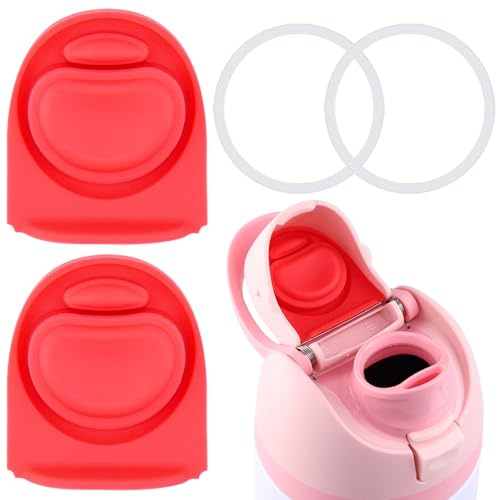 ZUGHXMS Replacement Stopper and Gasket Compatible with Owala FreeSip 24oz 32oz,Water Bottle Top Ring Lid for Owala 16/19/24/32/40oz Bottle Seal Silicone Stopper Mouth Cap Accessories H-OP-006-A