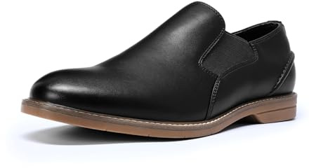 Allthemen Loafers Herrar Elegant Formell Oxford Slip On Vintage Skor Konstläder Komfort Bröllop Företag