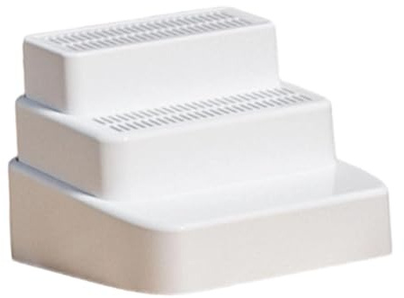 KESOTO Escalera para Gatos, Arenero con Escalones Y Filtro de Malla Resistente Y Extraíble. Fabricado en PP de Fácil Cuidado para Un Acceso Cómodo para Gatos, 3 Niveles