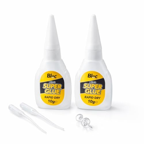LIQUID SUPER GLUE 10G 2 PACK EXTRA STRONG FAST DRY INDUSTRIAL ADHESIVE FOR METAL WOOD PLASTIC CERAMIC RUBBER GLASS & DIY REPAIRS