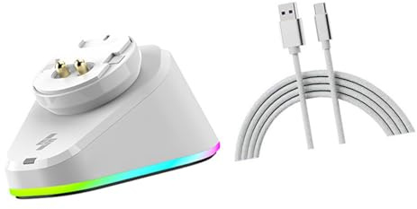 TSMORY Gaming Charging Base for G502/G502X/ Auto Connection Double USB Hub Intelligent Lighting Fast Charging Dock
