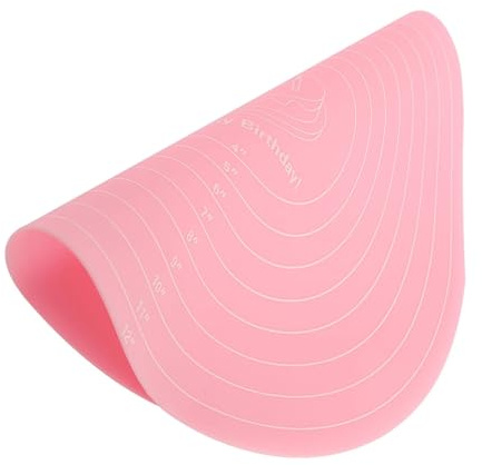 Tappetini stendipasta Tappetino da forno in silicone 30 cm, resistente al calore, antiaderente, con misure for stendere l'impasto, utensile cucina for la casa