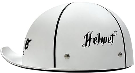Casco Da Moto Retrò A Mezza Calotta, Omologato ECE, Casco Da Moto Vintage Tipo Berretto Da Baseball, Casco Da Scooter, Ciclomotore E Cruiser Per Adulti Uomini E Donne 8,XL(58-60CM)