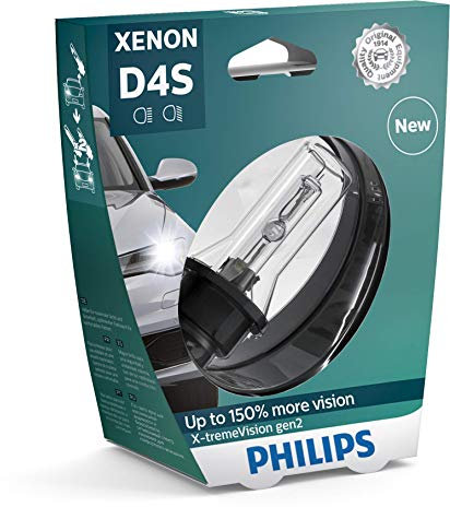 Philips 42402XV2S1 - Faros delanteros de xenón con bombilla X-tremeVision gen2 D4S, 1 unidad