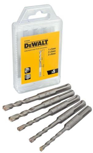 DeWalt DT9399-QZ Jeu de 5 forets SDS-plus Couleur