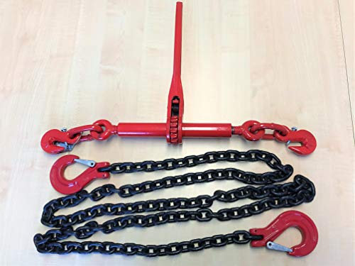 Cadena de Amarre de Clase 8, 2 Partes, 8 mm, 4,0 m, Fuerza de Amarre (LC): 40 kN (4000 Dan = 4,0to)