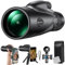 K&F Concept 8-32X50 HD Monokular Teleskop Kontinuierlicher Zoom mit Mobiltelefonclip für Vogelbeobachtung, Jagen, Wandern, Konzert