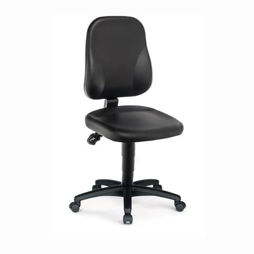 Arbeitsdrehstuhl Rl.Kunstlederpolster schwarz 450- 620mm BIMOS