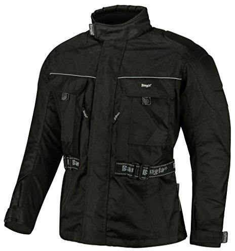 Bangla Herren Motorrad Jacke Motorradjacke Textil mit Protektoren in Ellbogen, Schulter und Rücken Schwarz, Urban grau, Woodland grün in Gr. S- 8 XL