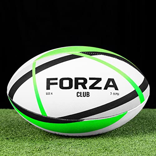 FORZA Ballons de Rugby - 7 Styles de Ballon Match/Entraînement | Plusieurs Tailles (Taille 5, FORZA Ballon de Rugby Club (Vert))