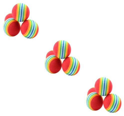 BESPORTBLE 36stücke Eva Regenbogenball Für Hunde Kauspielzeug Für Interaktion Training Und Teething Leicht Und Robust Für Kleine Mittlere Haustiere
