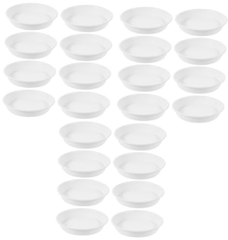 ibasenice 3 Ensembles Soucoupe Ronde pour Pots De Fleurs Assiette Plastique pour Plantes Support Pratique pour Éviter Fuites Eau pour Intérieur Et Extérieur Dimensions 8 Pièces * 3