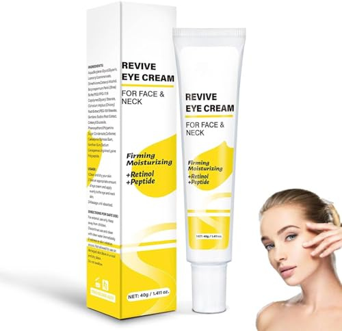 Revive Eye Cream, Eye Repair Cream, Firming Moisturizing Augencreme,Feuchtigkeitscreme,Anti-Aging Straffende Augencreme gegen Falten,Augenringe und Schwellunge,Koreanische Hautpflege, Glatte Haut (1)