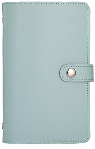 NiuLumea for Compact Cash Savings Book with Money Clip, PU Leather Banknote Holder Organizing Notes, Small Account Ledger Personal Finance Pink