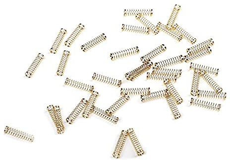 Lot de 110 ressorts Cherry MX personnalisés en acier plaqué or 24 carats pour commutateurs Cherry Gateron MX (80 g)