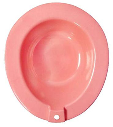 NANANA Bidetbecken Sitzbecken Sitzwanne Toiletteneinsatz für WC Waschhilfe, Männer und Schwangere Frauen, 395X345x110mm,Pink