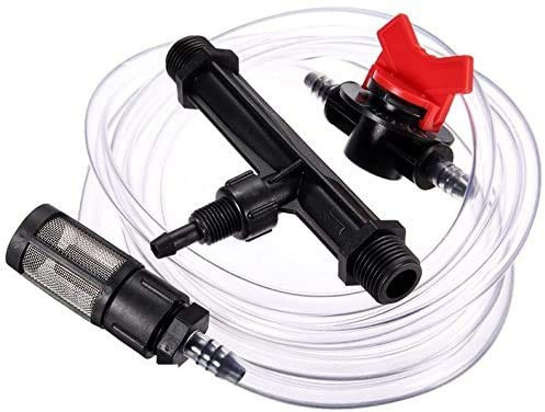 Venturi para Riego por Goteo | Venturi Riego 3/4 | Inyector de Fertilizante para Tuberia de Polietileno 25mm | Abonadora de Fertilizante | Inyector de Abono para Plantas con Llave