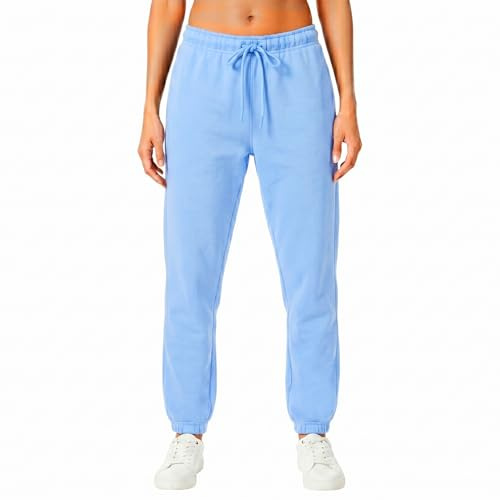 Light & Shade Pantalón Jogger Mujer Fleece – Pantalón Chándal con Cordón, Corte Tapered y Bolsillos, Joggers Suaves para Gym Fitness y Loungewear (Morado, L)