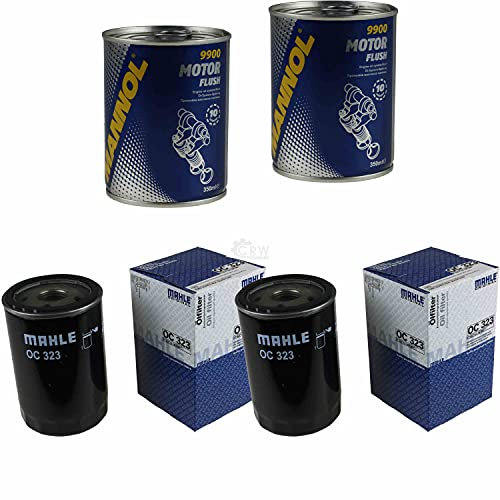 QR-Parts Set 85706014 9900 OC 323 2x Original MAHLE/KNECHT Ölfilter + SCT Motor Flush Motorspülung