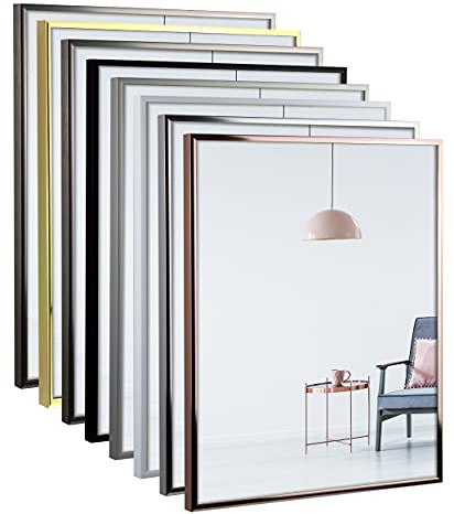 myposterframe – Aluminium Bilderrahmen 24 x 30 cm Amalthea – Bilderrahmen Metall mit Kunstglas klar 1mm – Alu Rahmen für Bilder, Poster & Puzzle – Hoch- & Querformat möglich (Gold Glanz)