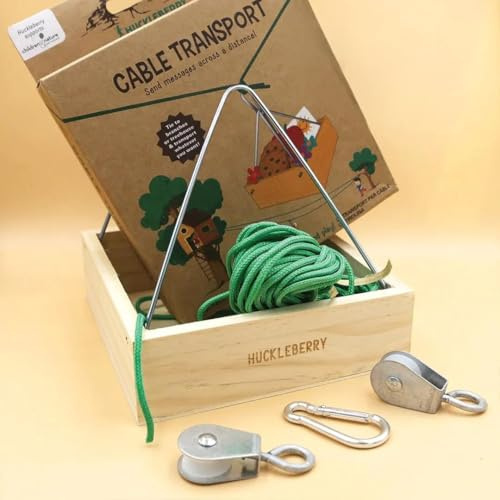 Kikkerland DIY-Box Seilbahn für Kinder selbst Bauen