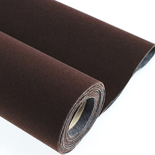 HARICSET 150 cm Breit Bastelfilz Selbstklebend Kinder Vliesstoff Stoff Filzplatten zum Filzuntersetzer Basteln Nähen DIY Patchwork(Size:1.5 * 1m,Color:braun)