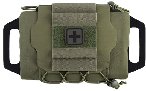 Taktische Militärtasche MOLLE Schnelle Erste-Hilfe-Gürteltasche Survival Zweiteiliges System Med Roll Carrier Hypalon Griff Tasche