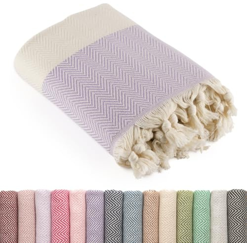 LUCIDUS Hamamtuch 100x200 cm groß - Strandtuch, Saunatuch, 100% Baumwolle | Saunahandtuch, Badetuch, Reisehandtuch, Damen & Herren, Stranddecke, Picknickdecke, Hammam, XXL, schnelltrocknend, sandfrei