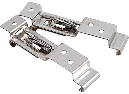 Voarge 2 Piezas Matrícula Trasera Soportes Clips Soportes de Placa de Matrícula Abrazaderas de Acero Inoxidable para camión Auto Ship