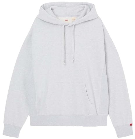 Levi's The Authentic Neutrals Sweat à Capuche, Gris Clair HTR Bros, L