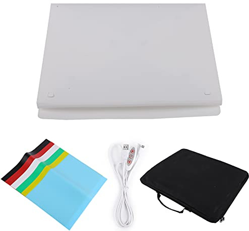 Studio Photo Portable LED Softbox avec 6 Panneaux de Fond Couleur