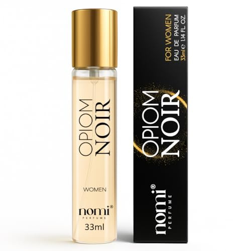 Nomi Perfume Opiom Noir Eau de parfum pour femme 33 ml avec 20 % d'huiles parfumées, parfum oriental, compositions aromatiques féminines, longue durée
