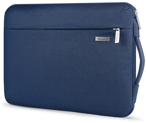Voova 360°Protective Laptop Sleeve Case 14-15 inch, Waterproof Slim Computer Cover Bag with Handle Compatible with MacBook Air 15 M2/M3/M4, MacBook Pro 15, Hp chromebook 14, Blue