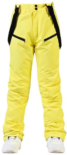Haitpant - 30 Grad Herren Damen Skihose Snowboard Winddicht Warm Winter Outdoor Sport Hosen, Orange, 36