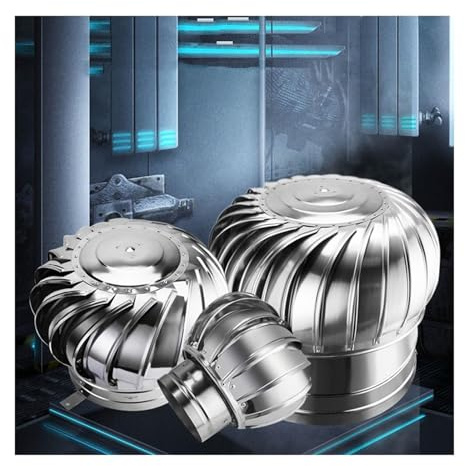 Girevoli Cappello Eolico per Comignoli Camini, Ventilatore da tetto non elettrico, ventola di ventilazione for presa d'aria, prese d'aria rotanti for tetto for camino multiuso, for case Fattoria in so